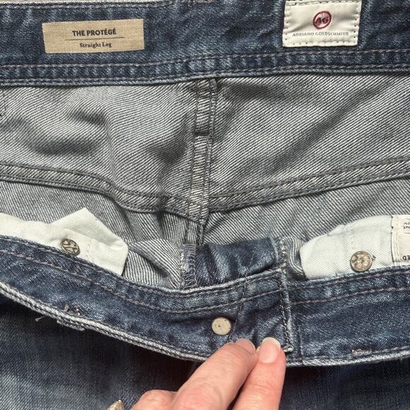 AG Adriano Goldschmied Jeans Men 34 Blue The Protege Straight Leg Preppy - Picture 2 of 9